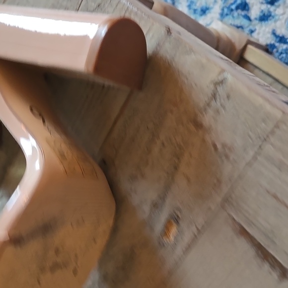 Mix No. 6 Blush Nude Block Heel Sandals Size 6 M Like New - Picture 10 of 13